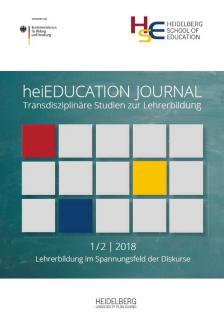 Bild zum heiEDUCATION Journal, Ausgabe 1/2 (2018)