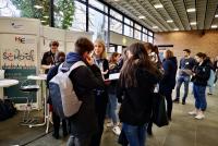 Gut besuchter Infostand der HSE am Studieninfotag 2019
