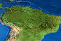 Luftbild von Südamerika