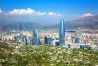 Skyline von Santiago de Chile vor Andenkulisse