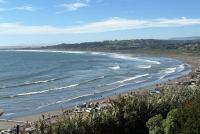 Blick auf den Strand von Vina del Mar